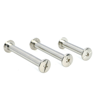 4mm 5mm X 20mm A2 18-8 acier inoxydable Phillips fendu métal ceinture vis Rivets M4 M5 reliure poste Chicago vis pour cuir bricolage