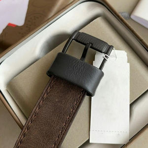 นาฬิกาควอตซ์ผู้ชาย ดีไซน์ใหม่ คุณภาพสูง หน้าปัดสีดำทันสมัย สายหนัง เหมาะสำหรับกิจกรรมกลางแจ้ง ลำลอง ใช้ได้ทุกวัน - Product Image 6