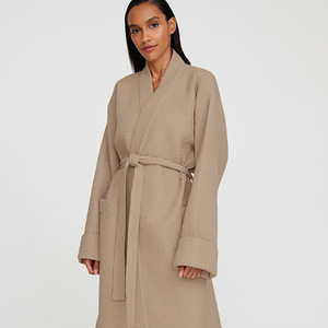 Unisex Men Women's Sleepwear <strong>Waffle</strong> Bathrobes With Customized Embroidery Logo Woman Spa Hotel Lightweight <strong>Waffle</strong> Bath <strong>Robe</strong> - Product Image 4