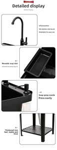 Nuovo Arrivo: Lavatoio in Plastica PP Resistente per Lavatrice, Vasca per Bucato, Accessorio per <span class=keywords><strong>Bagno</strong></span> - Product Image 3