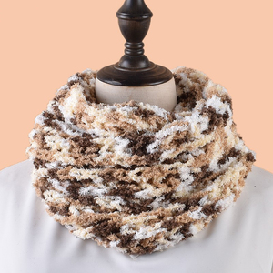 Ql nhà máy mùa đông của phụ nữ dệt kim khăn ấm vô cùng Cổ Vòng Tròn Vòng màu khăn-Bán buôn - Product Image 4