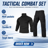 Ensemble de tenue de sécurité unisexe G3 Frog Suit, respirant, élastique, durable, pour entraînement tactique extérieur, camouflage en coton