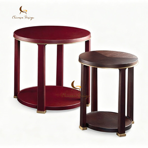 Customized Decorative Furniture Multifunctional Eco-Friendly Solid <b>Wood</b> Frame <b>Round</b> <b>Coffee</b> <b>Table</b> for Home Living Room Hotel - Product Image 1