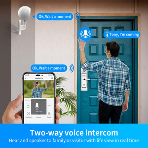 Cámara de Seguridad Inalámbrica WiFi con Visión Nocturna Infrarroja <span class=keywords><strong>A4</strong></span>, CMOS, Zoom Óptico de 10x-20x, Gran Angular de 166°, Detección de Movimiento, Tarjeta TF, 1080p - Product Image 3