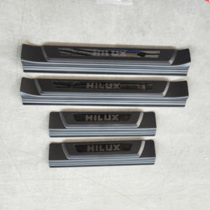 LE-STAR 4X4 pour accessoires de voiture personnalisés plaque de seuil de seuil de porte de protection pour Hilux 4x4 REVO <span class=keywords><strong>ROCCO</strong></span> VIGO - Product Image 4