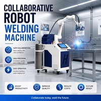 Máquina de Soldadura Robótica Colaborativa de 6 Ejes, Soldadora MIG para Fabricación de Metales con Programación Gratuita y 2 Años de Garantía