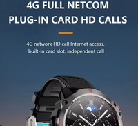 Reloj Inteligente B5 4G para Hombre, Cámara HD, Videollamada, Monitor de Actividad Física, Tarjeta SIM 2+16G, Pantalla Táctil AMOLED de 1.53 Pulgadas, Cargador Inalámbrico, IP67