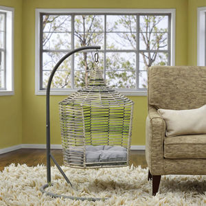 كرسي أرجوحة للقطط مصنوع يدويًا من الخيزران المنسوج حسب الطلب، سرير أرجوحة للقطط من الخيزران المنسوج - Product Image 5