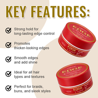 Fijador de Cabello Extra Firme de Marca Privada, Sin Residuos Blancos, Control de Bordes y Cabello Rebelde, Acabado Liso