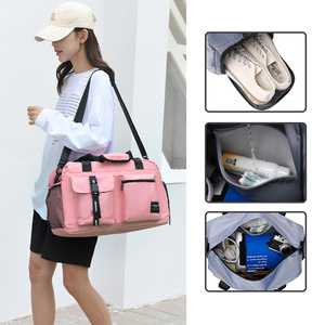 Nouvel Arrivage Sac de Voyage Unisexe Grande Capacité Sac de Sport Compartiment à Chaussures Indépendant Séparation Sec/Humide Sac de Sport d'Entraînement - Product Image 2