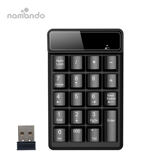 Mini Wireless Keyboard USB Numeric Keypad Numpad Wireless Number Numeric Keyboard for Computer Laptop