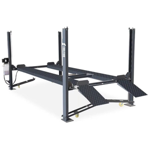 Elevador de coche de 4 postes hidráulico portátil móvil de 3,5 toneladas, equipo de taller automático de 2,2 M con alineación de rueda de gato rodante secundario - Product Image 1