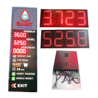 Stasiun servis pengisian bahan bakar bensin led panel display harga gas