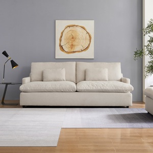 Cream Cloud Fabric Sofa Set <strong>2</strong> <strong>Seater</strong> Plus Armchair - Product Image 3