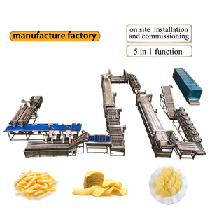 Nhà Máy bán hàng trực tiếp 300kg giờ hoàn toàn tự động Khoai Tây Chip máy làm đông lạnh khoai tây chiên thiết bị nhà máy - Product Image 3