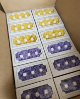Vente en gros usine : Arrangements floraux stabilisés en boîte carrée, faits main, longue durée, pour la Fête des Mères et Pâques