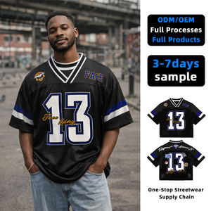 T-shirts décontractés pour hommes de premier choix, style hip-hop, en tricot Spandex/Polyester 200g, impression numérique, séchage rapide, service OEM, patchwork personnalisé - Product Image 1