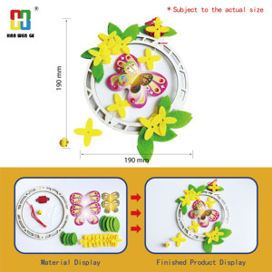 Guirlande de printemps en forme de papillon à faire soi-même Hanwenge STEM, éléments naturels, décoration murale, matériau écologique, non toxique, guirlande de printemps à suspendre - Product Image 2