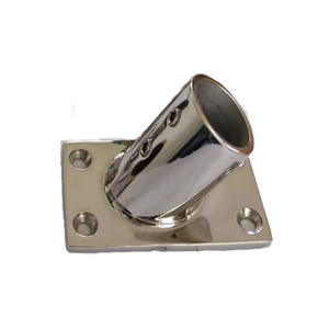 Base de main courante marine en acier inoxydable 316, raccord de poteau de bateau à base carrée angulaire - Product Image 3