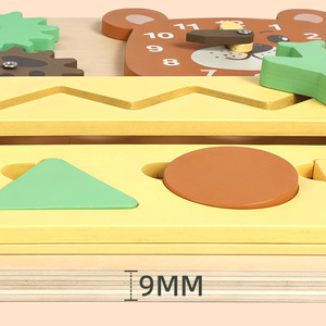 Nuevo en 2026: Tablero de Actividades Montessori 8 en 1 de Madera, Juguete Educativo Sensorial para el Aprendizaje Temprano de Niños - Product Image 6