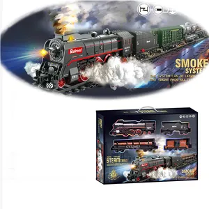 圣诞礼物玩具经典槽玩具铁路儿童火车蒸汽火车