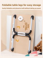 Bureau d'ordinateur portable pliable ergonomique pour lit et canapé - Table d'étude portable avec emplacement pour tablette et porte-gobelet - Plateau de lit multifonctionnel
