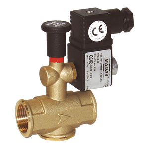 Valvola Solenoide a Reset Manuale da 1/2\" per Gas, Struttura a Diaframma, Tipo a Saracinesca, Valvole per Lavatrici a Olio, Normalmente Aperta - Product Image 1