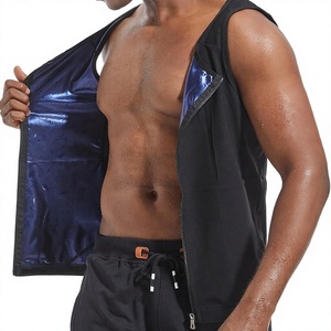 Débardeur de sudation <span class=keywords><strong>pour</strong></span> <span class=keywords><strong>homme</strong></span>, gilet de sauna, maillot de compression <span class=keywords><strong>pour</strong></span> l'entraînement, gaine amincissante, effet thermique, personnalisable, <span class=keywords><strong>pour</strong></span> la gym - Product Image 1