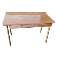 Table d'étude en bois pour ordinateur portable, bureau, d'écriture, bon marché, Design de Table, avec étagère pour livres, 1 pièce