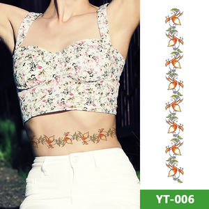 สติกเกอร์รอย<span class=keywords><strong>สัก</strong></span>กันน้ำลายผีเสื้อและดอกไม้สำหรับติดบริเวณหลังส่วนล่าง ท้อง และเอว - Product Image 5