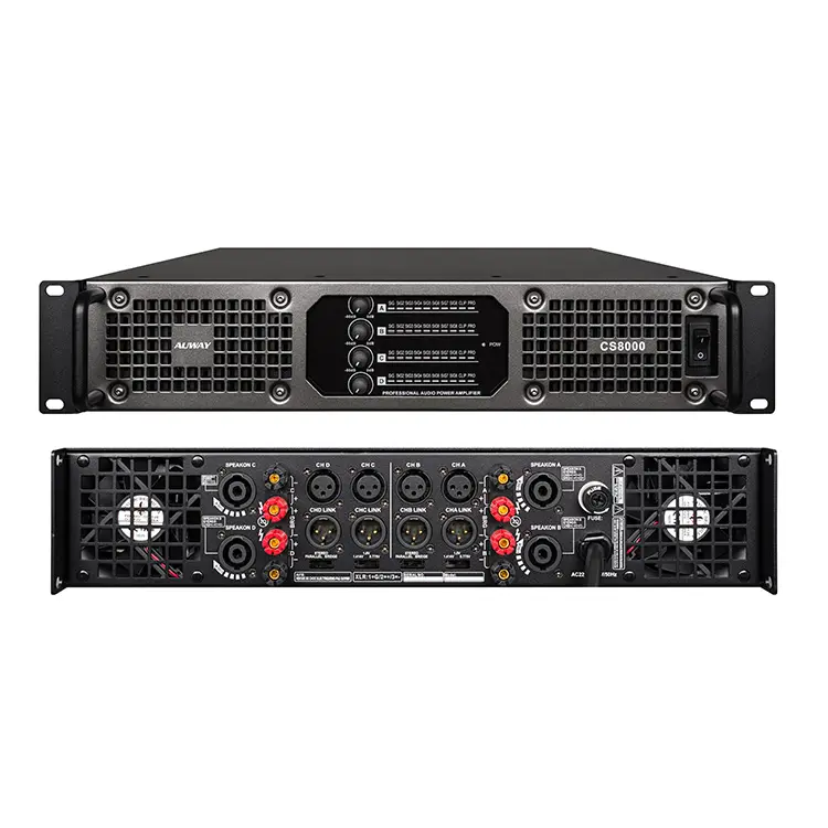 Audio Microphone Processor Professional Sound System Power Amplifier Pa System For 800 People Stage
