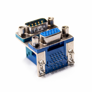 Dsub 9 + 15 pin Dsub lắp ráp metalized nhựa chasis Núi Hàn cho PCB - Product Image 2