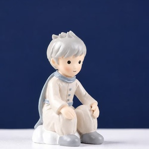 Adorable Estatuilla <span class=keywords><strong>del</strong></span> <span class=keywords><strong>Principito</strong></span> con Rosa Roja, Pintada a Mano en Resina, Coleccionable para Decoración <span class=keywords><strong>del</strong></span> Hogar, Interior de Auto y Regalos - Product Image 3