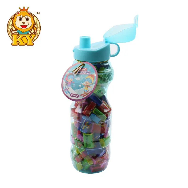 Usine nouveau produit mélangé bubble-gum fruité avec des bonbons de tatouage bonbons à mâcher pour les enfants
