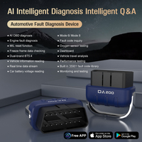 Escáner OBD2 Bluetooth DA200, Herramienta de Diagnóstico Completo del Sistema para IOS y Android