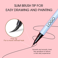 Échantillon gratuit crayon à sourcils végétalien imperméable à l'eau à séchage rapide personnalisé stylo à sourcils liquide lisse naturel précis maquillage rehausseurs privés