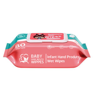 RUNBEIMIAN personnalisé 80 pièces de lingettes humides super douces pour les soins de la peau de bébé, mouchoirs humides économiques et jetables, sans parfum. - Product Image 1