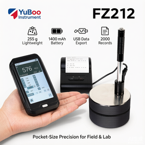 เครื่องทดสอบความแข็งแบบพกพา ลีบ ฮาร์ดเนส เทสเตอร์ เครื่องวัดความแข็งโลหะแบบดิจิตอล HL HB HRC HRB HV HS อุปกรณ์แปลงแบบ D-Type อุปกรณ์ทดสอบแรงกระแทก ABS ดูโรมิเตอร์ - Product Image 4