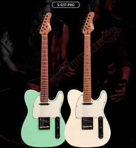<span class=keywords><strong>Guitarra</strong></span> Eléctrica Multiestilo con Cuerpo Sólido de Paulownia y Acabado Brillante, Estilos ST / TL, Múltiples Colores Brillantes Opcionales, Pastillas SSS / HSS - Product Image 4