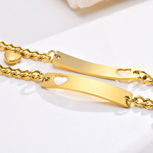 Bracelet et jonc ajustables en acier inoxydable 316L plaqué or 14K 18K, étanches et anti-ternissement, pour femme - Product Image 4