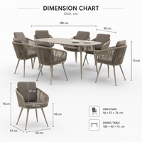 Ensemble de mobilier de salle à manger extérieur pour hôtel, complexe hôtelier, café et jardin, en aluminium, résistant à l'eau, avec chaises et table en rotin tressé pour terrasse