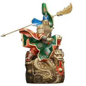 Escultura china de latón de alta gama para decoración de oficina, escultura En Bronce - Product Image 1