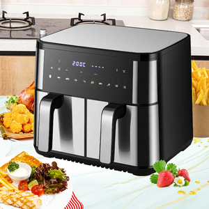 Doppia friggitrice ad aria intelligente friggitrice forno doppio cestello con Display a LED colorato grande capacità commerciale elettrodomestico da cucina - Product Image 3