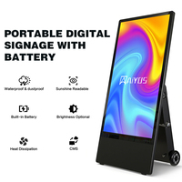 Señalización Digital para Exteriores, Pantalla Táctil 4K de 43 y 55 Pulgadas, Tótem Resistente a la Intemperie con Alta Frecuencia de Actualización |   Kiosco Publicitario para Centro Comercial