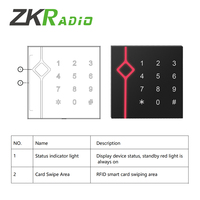 Lecteur de cartes intelligentes IC 125KHZ à clé numérique tactile pour système de contrôle d'accès, étanche IP65, sortie Wiegand