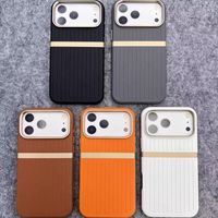 Coque de protection magnétique en alliage d'aluminium à rayures époxy XP1544 compatible avec iPhone 17 Pro Max, nouveau modèle S24 S22