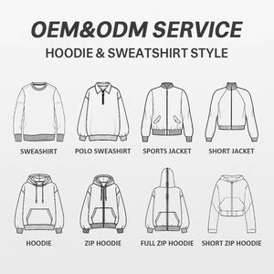 Sweat à capuche unisexe en maille décontracté et tendance automne 2025, coupe oversize, épais, avec cordon de serrage, en polaire respirante, imprimé et avec poche - Product Image 6