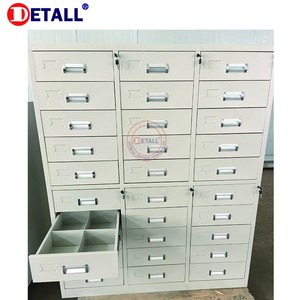 <span class=keywords><strong>Armoire</strong></span> modulaire en acier moderne et durable avec 3 tiroirs et une étagère pour atelier d'usine, bureau à domicile - Résistant aux chocs électrostatiques - Product Image 6