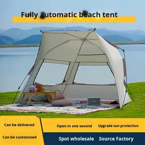 Tenda <span class=keywords><strong>da</strong></span> <span class=keywords><strong>spiaggia</strong></span> portatile automatica ad apertura rapida in tessuto Oxford per bambini <span class=keywords><strong>da</strong></span> campeggio per interni/esterni <span class=keywords><strong>attrezzatura</strong></span> per picnic durante la notte - Product Image 2