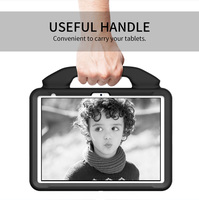 Untuk iPad Generasi Ke-10 10.9 Inci 2022 Anak-anak EVA Foam Bumper Setang Berdiri Kartun Anak-anak Shockproof Penutup Tablet Kasar